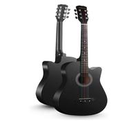 Guitare Classique À Cordes Acier, Taille Standard 38 Pouces, Kit For Débutant Avec Housse, Cordes, Médiators, Guitare De Voyage Portable, 10 Couleurs(E)