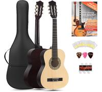 Guitare Classique Acoustique Set Gaucher Corde Nylon Housse Accordeur Plectres