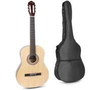 Guitare classique adulte débutant MAX SoloArt - Bois naturel - Cordes en nylon
