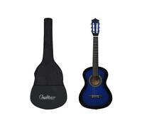 vidaXL Guitare classique avec sac de d¿¿butants et enfants Bleu 1/2 34