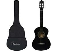 vidaXL Guitare classique avec sac de débutants et enfants Noir 1/2 34""