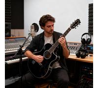 Guitare Classique Brillante Kit De Guitare Acoustique Pour Débutant Pour Débutants, Adultes Et Adolescents Avec Housse, Accordeur, Sangle, Cordes Et Médiators(Zwart)