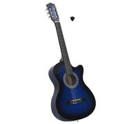 Guitare Classique Découpée Western 6 Cordes Bleu Ombré 38" Instrument vidaXL