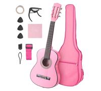 Guitare classique - DUOKU - M5126 - 78 cm (30"") - Tilleul - Kit complet débutant (rose)