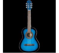 Eko Algam GUITARS - CS-5 BLUE BURST, guitare classique série Studio échelle 3-4, haut en Agathis, bandes et fond en tilleul laminé, manche en acajou, clavier en bouleau, couleur bleu burst