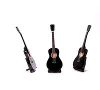 Guitare Classique Miniature XS dans différents Coloris. Guitare Acoustique Mini Décoration en Bois 20 cm (Couleur au Choix), Noir, 26cm