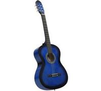 Tilleul Guitare Classique pour Débutants Instrument d'Apprentissage de Musique Musical Musicien Amateur Enfants Bleu 4/4 39