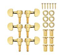 Guitare Classique Tuning Pegs Tuners Mécaniques,Mécaniques de Chevilles pour Guitare 3L3R Incluses pour Guitares Acoustiques et électriques Folkloriques,Accessoires De Jeu