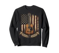 Guitare Country américaine Vintage Patriotique Sweatshirt