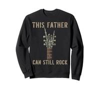 Guitare d'anniversaire « This Father Can Still Rock on Skeleton Hand » Sweatshirt
