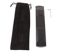 Guitare de Poche Portable 6 Cordes 6 Cases, Manche Acajou, Noir Compact et Léger - Entraînement Pratique, Idéal Débutant et Amélioration Technique