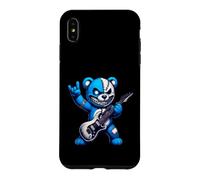 Guitare de Rock Amusante et Sauvage Ours Musique Art Design Coque pour iPhone XS Max