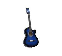 vidaXL Guitare classique découpée Western 6 cordes - Apprentissage enfants bleu ombré 70134