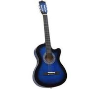 Guitare découpée classique occidentale 6 cordes Bleu ombré 38