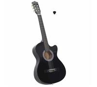 Guitare découpée classique occidentale avec 6 cordes Noir 38'-MOTHINESSTO