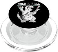 Guitare Dinosaure Rock & Roll Cool PopSockets PopGrip pour MagSafe