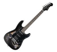 Rocktile Pro ST60-SKULL Guitare Électrique Design Skull (1 Humbucker, 2 Single Coils, 22 frettes, touche en palissandre, corps en tilleul, manche en érable)