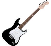 Rocktile Guitare électrique Classic Sphère – Noir, 3 micros Single Coil, 21 frettes, 6 cordes