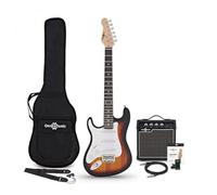 Guitare électrique 3/4 gaucher avec ampli 10 W et accessoires LA by Gear4music, Sunburst