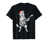Guitare électrique à Bascule de Noël Husky de l'Alaska T-Shirt