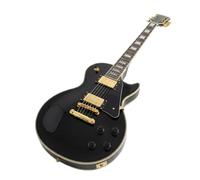 Guitare électrique à simple pan coupé, filet noir 5 plis, accastillage doré, manche collé, corps plein