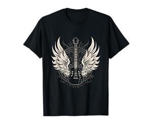 Guitare électrique ailée Rock Tattoo Grunge T-Shirt