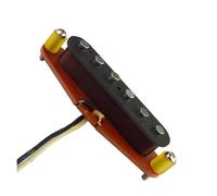 Guitare Électrique Alnico 5 Faite À La Main Micro SSS À Bobine Unique Avec Plaque Arrière En Fiber Rouge Et Résistance Enroulée Micros Électriques Professionnels Pour Guitare(Neck)