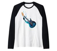 Guitare électrique Art Guitariste Professeur de Musique Étudiant Cool Manche Raglan