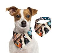 Guitare électrique,Bandanas pour Chien, écharpe en Coton, Bavoirs réglables pour Animaux de Compagnie,L