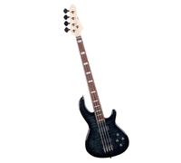 Guitare Électrique Basse Boutons Chromés Touche En Palissandre Mélomane Pratique Professionnelle Jeu(Black)
