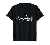 Guitare Électrique Battement De Cœur Cadeau Rock Guitariste T-Shirt