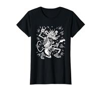Guitare électrique BD Rat Band Musicien T-Shirt, Femme, Noir, XS