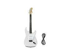 Guitare Electrique Johnny Brook Blanche + Câble Jack 6.35mm