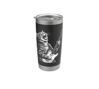 Guitare électrique chat Kitty Rock Music Lover Vintage Rock Star Gobelet isotherme en acier inoxydable double paroi