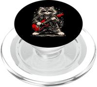 Guitare électrique Chat Metal Music Rocker PopSockets PopGrip pour MagSafe