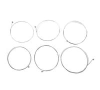 Guitare Électrique Corde Acier Argenté E100 - Timbre Clair et Définition des Sons - Accessoire Durable pour Remplacement et Joueurs Électriques (E104-Argent)