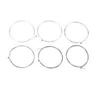 Guitare Électrique Corde Acier Argenté E100 - Timbre Clair et Définition des Sons - Accessoire Durable pour Remplacement et Joueurs Électriques (E100-argent blanc)