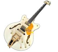 Guitare électrique crème avec Double convexe gratuit et grand Vibrato, touche en palissandre-parfait for le Rock la Guitarra Electrica