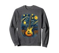 Guitare Électrique Design Starry Night - Cadeau Guitariste Sweatshirt