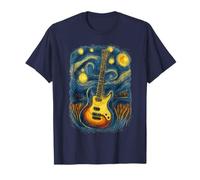 Guitare Électrique Design Starry Night - Cadeau Guitariste T-Shirt