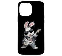 Guitare électrique en métal Lourd, Guitariste, Bassin, Lapin de Pâques Coque pour iPhone 13 Pro Max