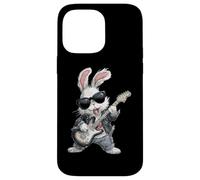Guitare électrique en métal Lourd, Guitariste, Bassin, Lapin de Pâques Coque pour iPhone 14 Pro Max