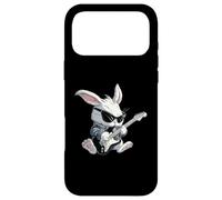 Guitare électrique en métal Lourd, Guitariste, Bassin, Lapin de Pâques Coque pour iPhone 17 Pro Max