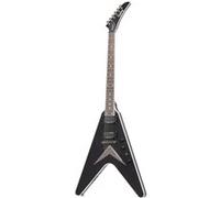 Guitare électrique Epiphone Flying V Artist Dave Mustaine Custom avec étui Black Metallic Ibg