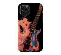 Guitare Electrique Flaming Design - Guitare Rock Rétro Coque pour iPhone 11 Pro