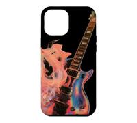 Guitare Electrique Flaming Design - Guitare Rock Rétro Coque pour iPhone 12 Pro Max