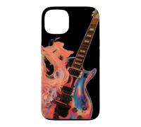 Guitare Electrique Flaming Design - Guitare Rock Rétro Coque pour iPhone 13