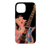 Guitare Electrique Flaming Design - Guitare Rock Rétro Coque pour iPhone 15