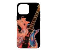 Guitare Electrique Flaming Design - Guitare Rock Rétro Coque pour iPhone 16 Pro Max