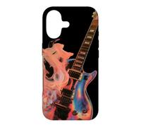 Guitare Electrique Flaming Design - Guitare Rock Rétro Coque pour iPhone 17